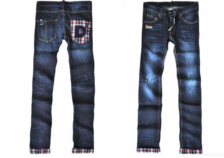 New Arrived Men's Knee Width Embroidered Leisure Style Jeans