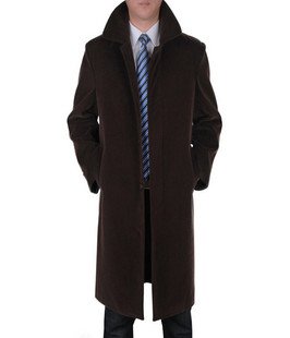 Business Casual Cashmere Style Full Length Men's Windbreak