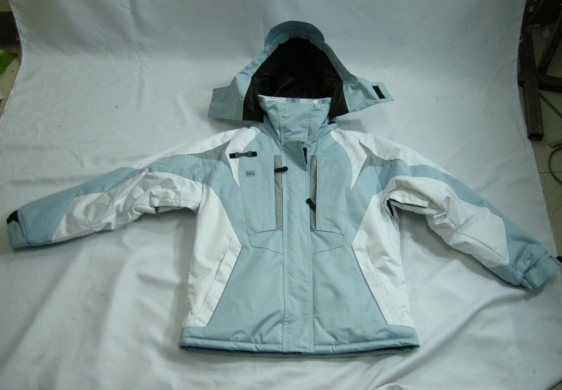 Light Blue & White Skiing & Snowboarding Men's Waterproof Sweatshirts
