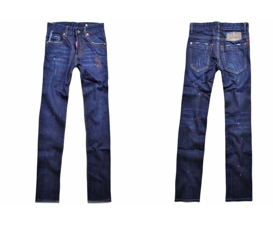 Multi-sizes Men's Washed Blue Leisure Style Straight Jeans