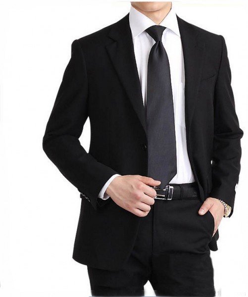 Business Upscale Western Style Full Length Men's Suits
