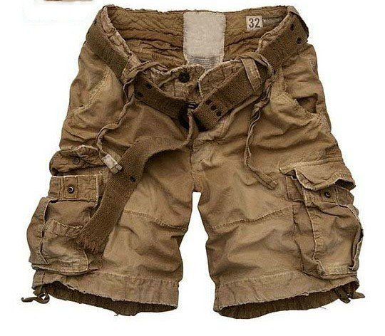 Unique Brown Wear Resistant Cool Designer Men's Shorts