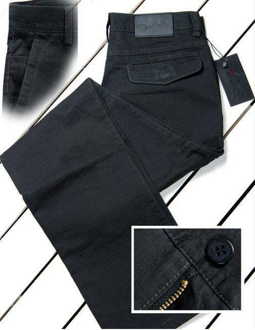 New Men's Casual Black Brand The Cotton Fabric Classic Designer Pants