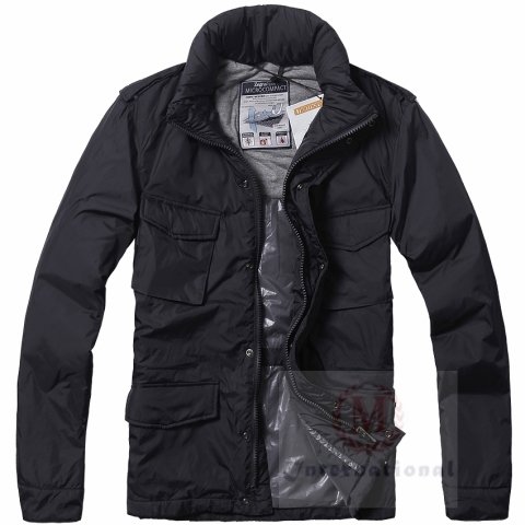 Hot Sale Brand New Fashion Feather Winter Jack Outerwear Black