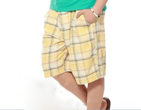 Sand Beach Check Pattern Korean version Men's Shorts