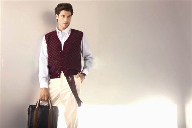 Men's Warm Soft Comfortable 100% Cashmere Computer Knitted Sweater