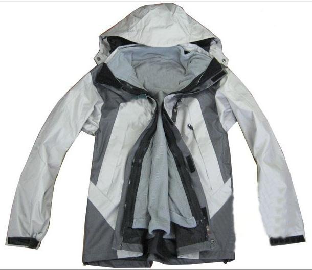100% Polyester Gray Color Waterproof Men's Hoodies & Sweatshirts