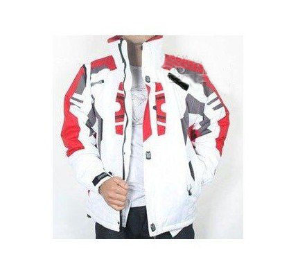 100% Polyester Skiing Series White Color Men's Hoodies