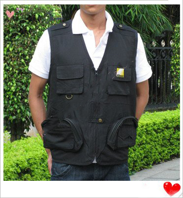 New Genuine Professional Photographer Vest Jacket