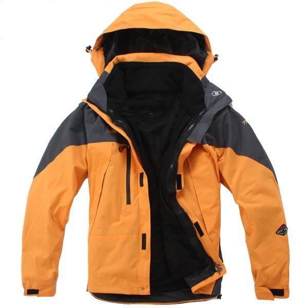 Unique Orange Windstop & Waterproof Wear Resistant Men's Sweatshirts