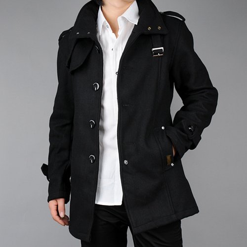 High Quaity Reflective Design Woolen and Cotton Extra Warmth Mens Winter Lightweight Coat