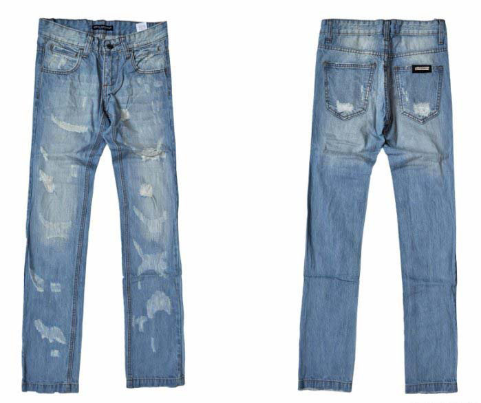 Men's Canister Bottom Width British Fashion Jeans