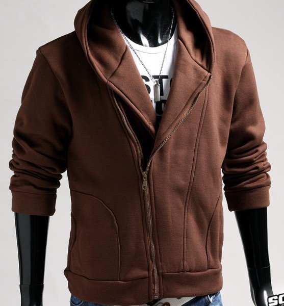 Top Quality New Men's 3color Hooded  Autumn Sweater Leisure Jacket