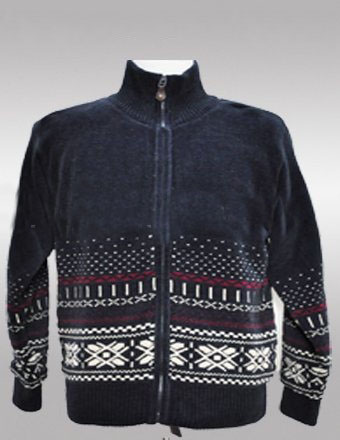 Men's Mock Neck Cardigan Nylon / Viscose / Angora Autumn / Winter Sweaters
