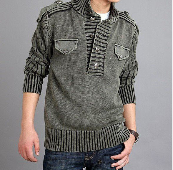 New Men's Vogue Anti-Shrink Cardigan Long Sleeve Sweaters