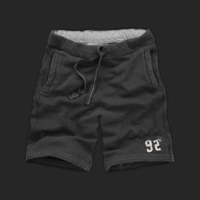 Unique Black with Lace-Up Casual Style Men's Shorts
