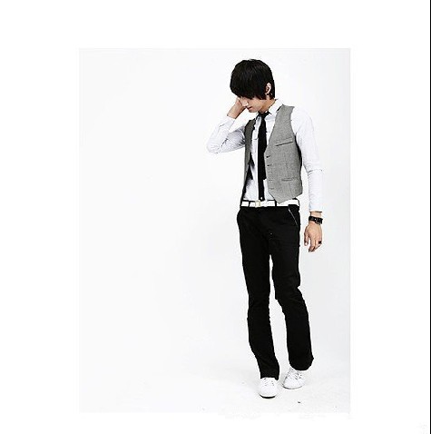 Shock Four Drill Korean Version One Classic Elegant Recreational Vest 065