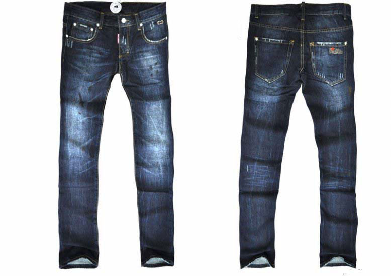 Men's Washed Bule Multi-sizes Leisure Style Jeans