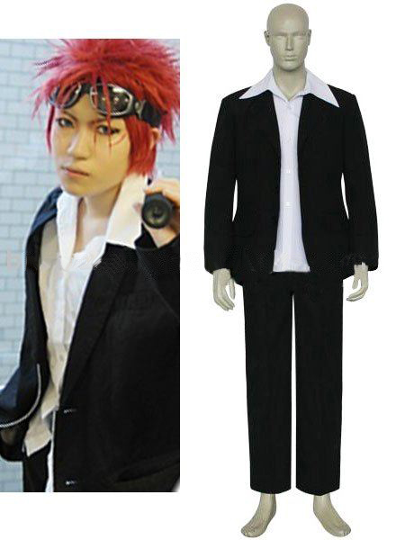 Reno Cosplay Men's Black Lifelike Fantasy Costumes