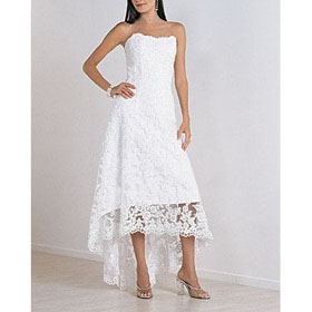 White Sleeveless Strapless Simple Wedding Bridesmaid Dressss