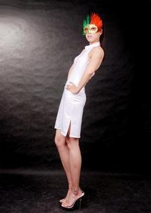 Sexy Longuette Lycra White Latex Exotic Apparel Zentai E02588 Clothing Catsuits