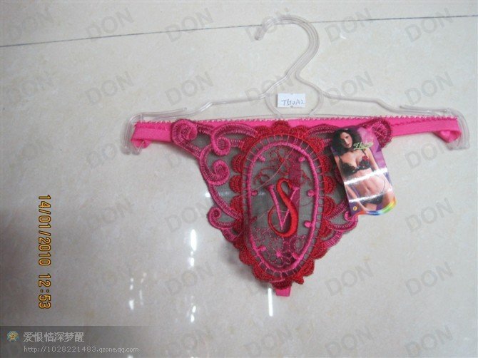 Lace Style Lady's Sexy T-Back Breathable Designer Thongs & G-Strings