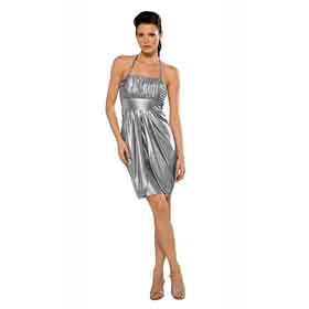 Chic Modern Sexy A-Line Sliver Bridal Wedding Dresses