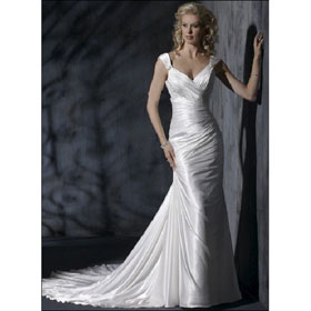 A-Line Style Sleeveless Halter Mermaid Floor-Length Gorgeous Cathedral Train Wedding Dresses