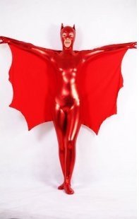 Woman's High Quality Lycra Red Natural Latex Cat Pirate Costumes