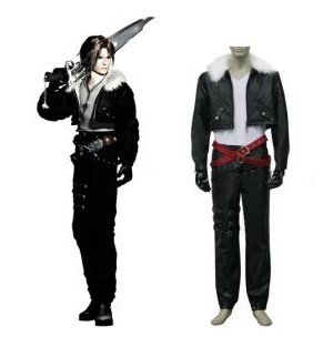 Squall Men's Cosplay Uniform Material Fantasy Costumes for Halloween Party