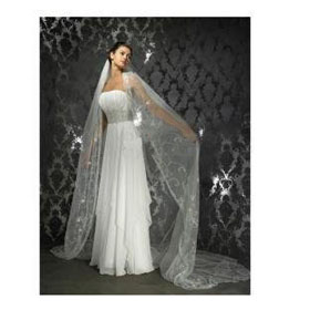 Straps Sleeveless Elastic Silk-like Satin White Appliques Cathedral Train Wedding Dresses