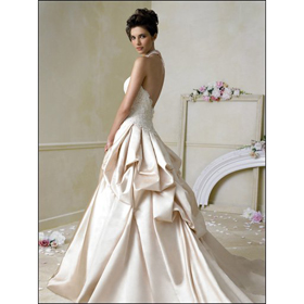 Halter Embroidery Princess Floor Length Beach Wedding Dresses