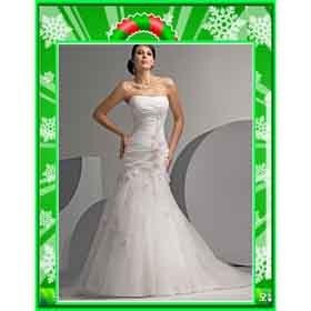 Petal Silk Chiffon Sexy Backless Court Train Strapless Wedding Dresses