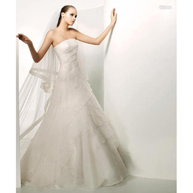 With Zippper Many Leayers Floor-length Beach Wedding Dresses