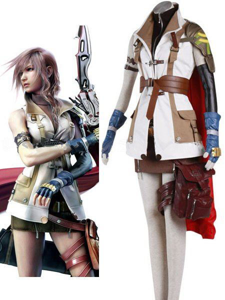 Novelty Design Lightning Cosplay Women's Unique White Fantasy Costumes