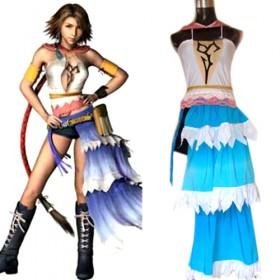 Women's Performance Yuna Cosplay Uniform Material Fantasy Costumes