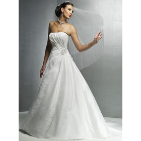 Classic & Timeless Bateau Floor Length Beach Wedding Dresses