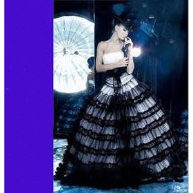 White with Black Lace Bow Tie Wedding Abaya Dresses Zipper Strapless Maternity Wedding Dresses