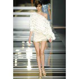 Chic & Modern White Mini One Shoulder Evening Dresses