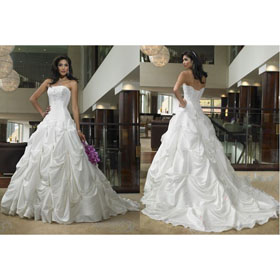 Classical Beautiful Woman Fish Tail Custom-Made Wedding Gown