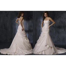 Princess Fashion Gorgeous Lace Bridal Gown Off-the-shoulder Brush Train Wedding Dresses