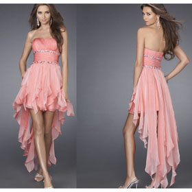 Asymmetry Sleeveless Satin Embroidery Designer Sashes Scalloped-Edge Homecoming Dresses