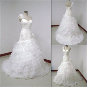 2010 New Arrival Elgant Actual Mermaid Ball Gown Bridal Dress JJ0037