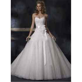 Formal Style Lace Scoop Floor Length Wedding Dress
