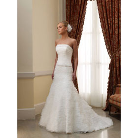 Free Shipping Hot Sale Bridal Watteau Train Wedding Dresses 1841