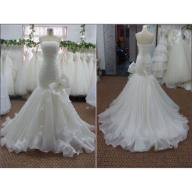 Simple Mermaid Bridal Dress Court Train SL-3741