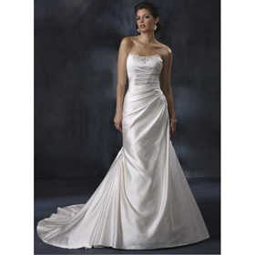 OL-0230 Freeshipping Watteau Train Gorgeous Bridal Wedding Dress Wedding Gown