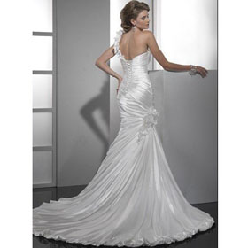 2011 Year New Style One-shoulder Mermaid Wedding Dress
