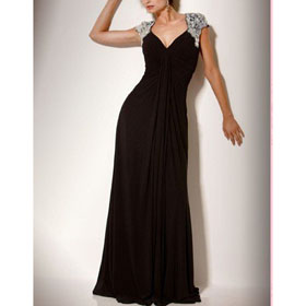 Sexy Beaded Shoulder Sweetheart Collar High Waist Evening Gown Chiffon Maternity Wedding Dresses