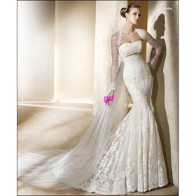 2011 Year New Design Hot Selling Full Lace Mermaid Wedding Dress